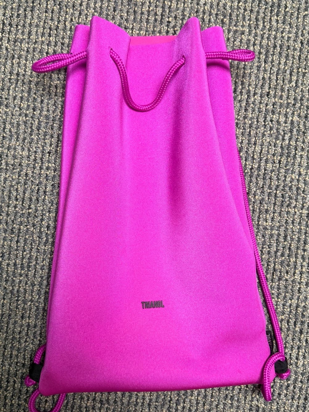 Triangl Hot Pink Drawstring Backpack (JUST BACKPACK)